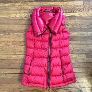 ATHLETA DOWN VEST RED EUC! Size XXS
